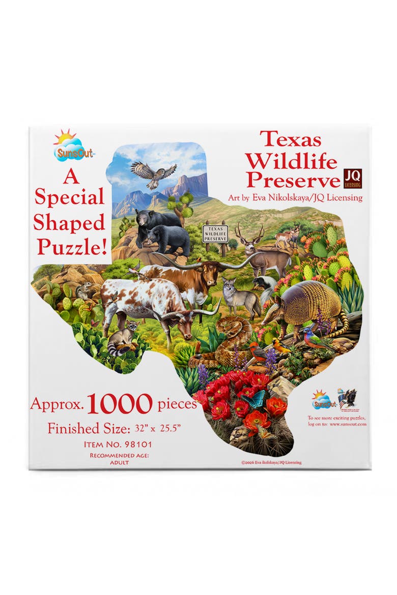 Texas Wildlife Preserve 1000  Special Shape, Alternate, color, Multicolor