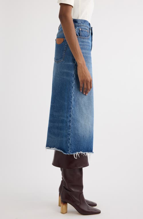 Chloé Blue Bermuda Patchwork Denim Shorts In Dark Night Blue