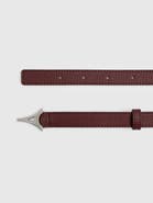 Manière De Voir Leonie Eiffel Slim Leather Belt