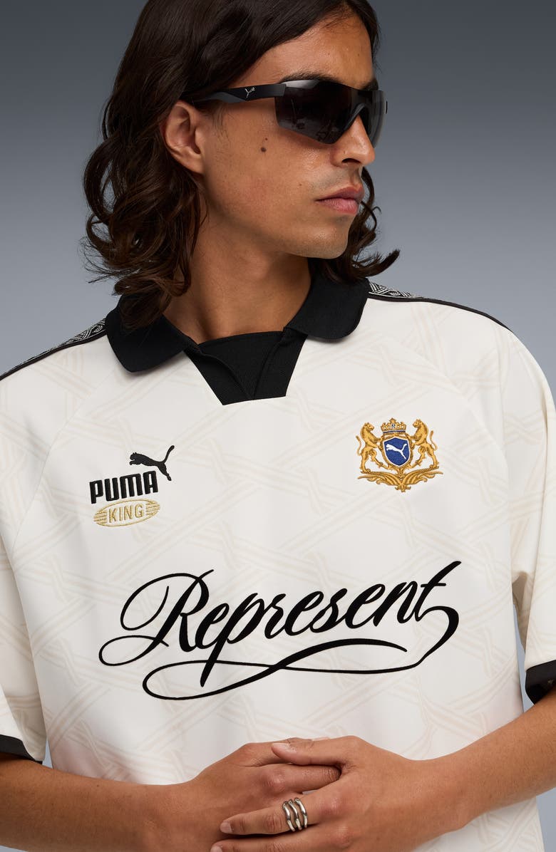 PUMA x Represent King Graphic Football Jersey, Alternate, color, Shoji