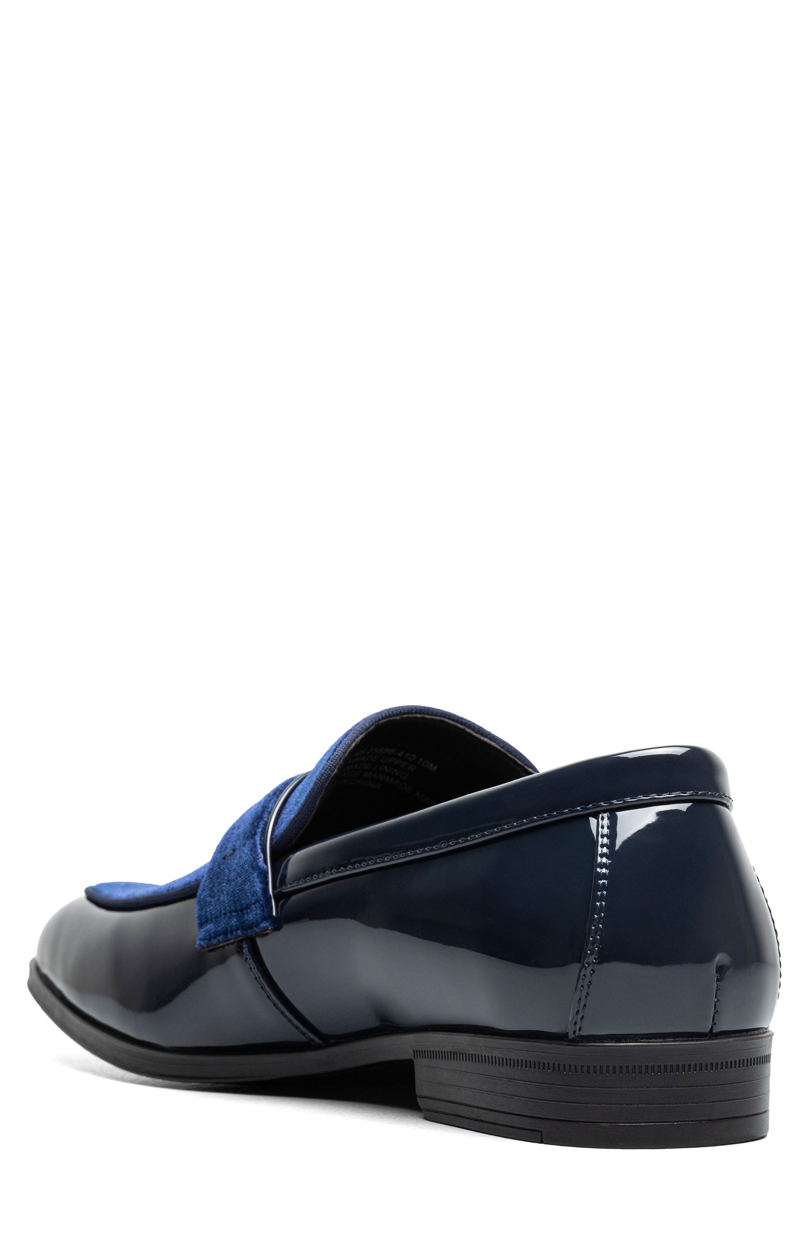 Stacy Adams Spratley Saddle Loafer, Alternate, color, Navy