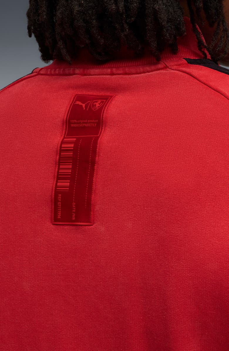 PUMA Ferrari T7 Cotton Jacket, Alternate, color, Rosso Corsa
