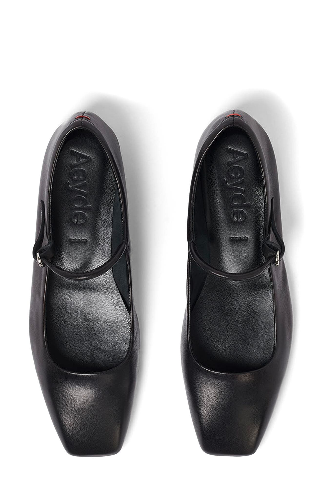 Uma Mary Jane Flat, Alternate, color, BLACK