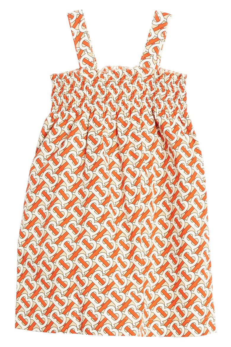 Junia Monogram Dress, Alternate, color, VERMILLION RED
