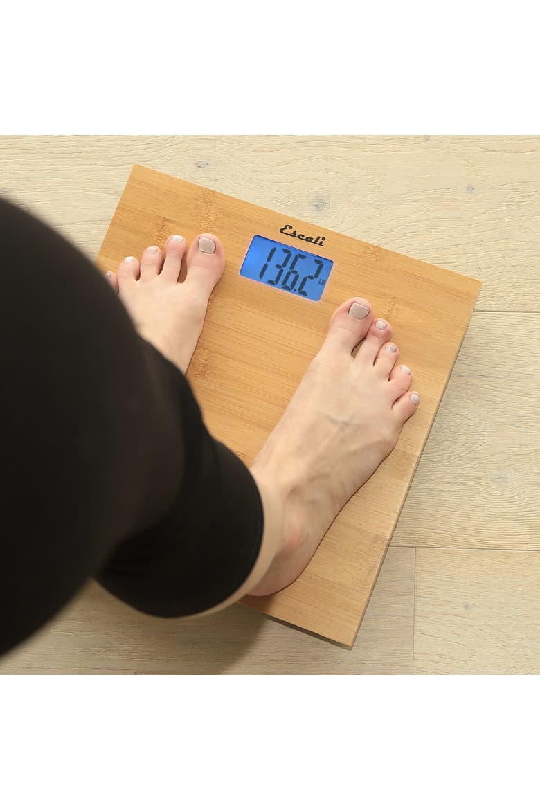Bathroom Scale, Alternate, color, Bamboo