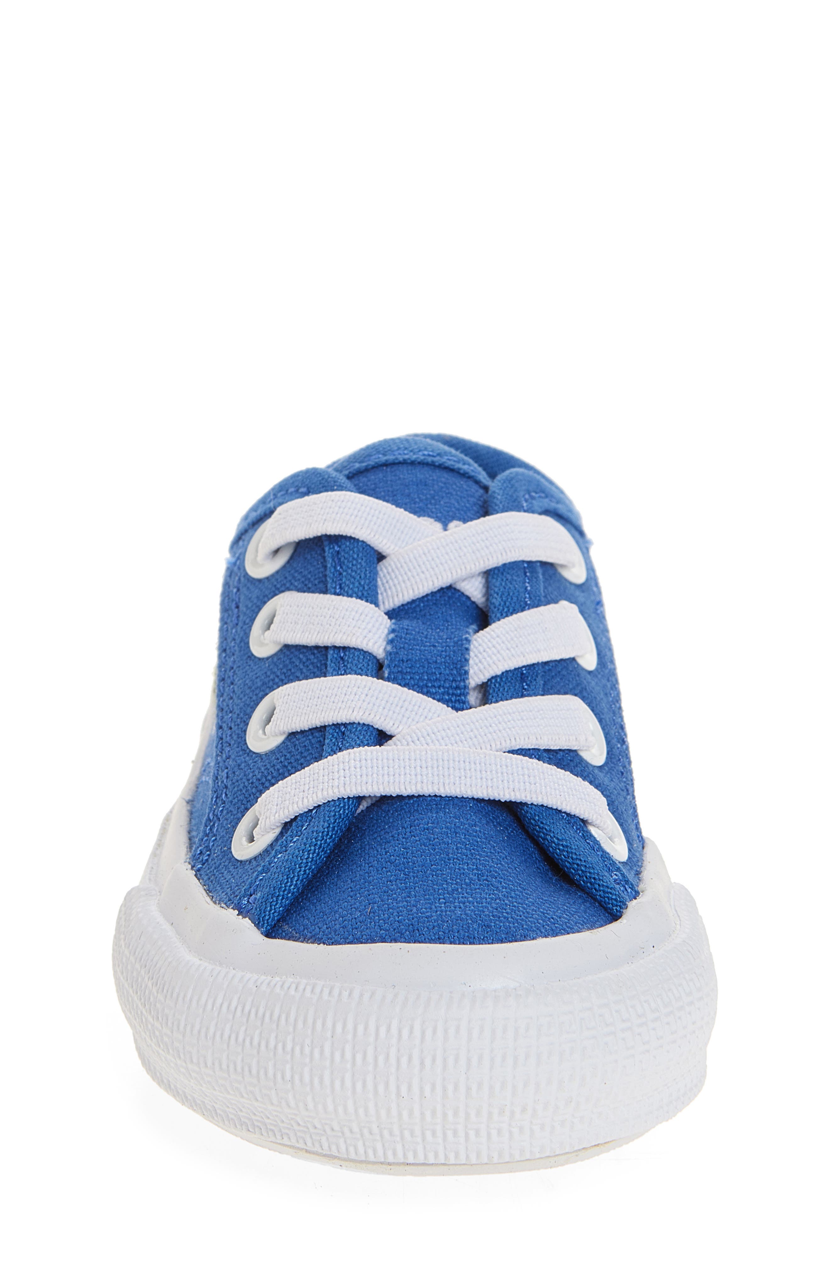 Lacoste Kids' Backcourt Sneaker, Alternate, color, Blue/ White