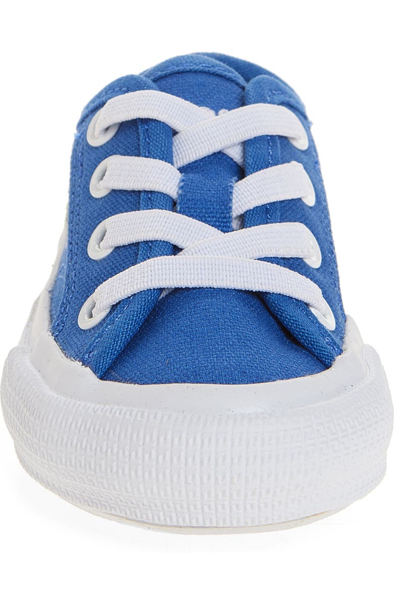 Lacoste Kids' Backcourt Sneaker, Alternate, color, Blue/ White