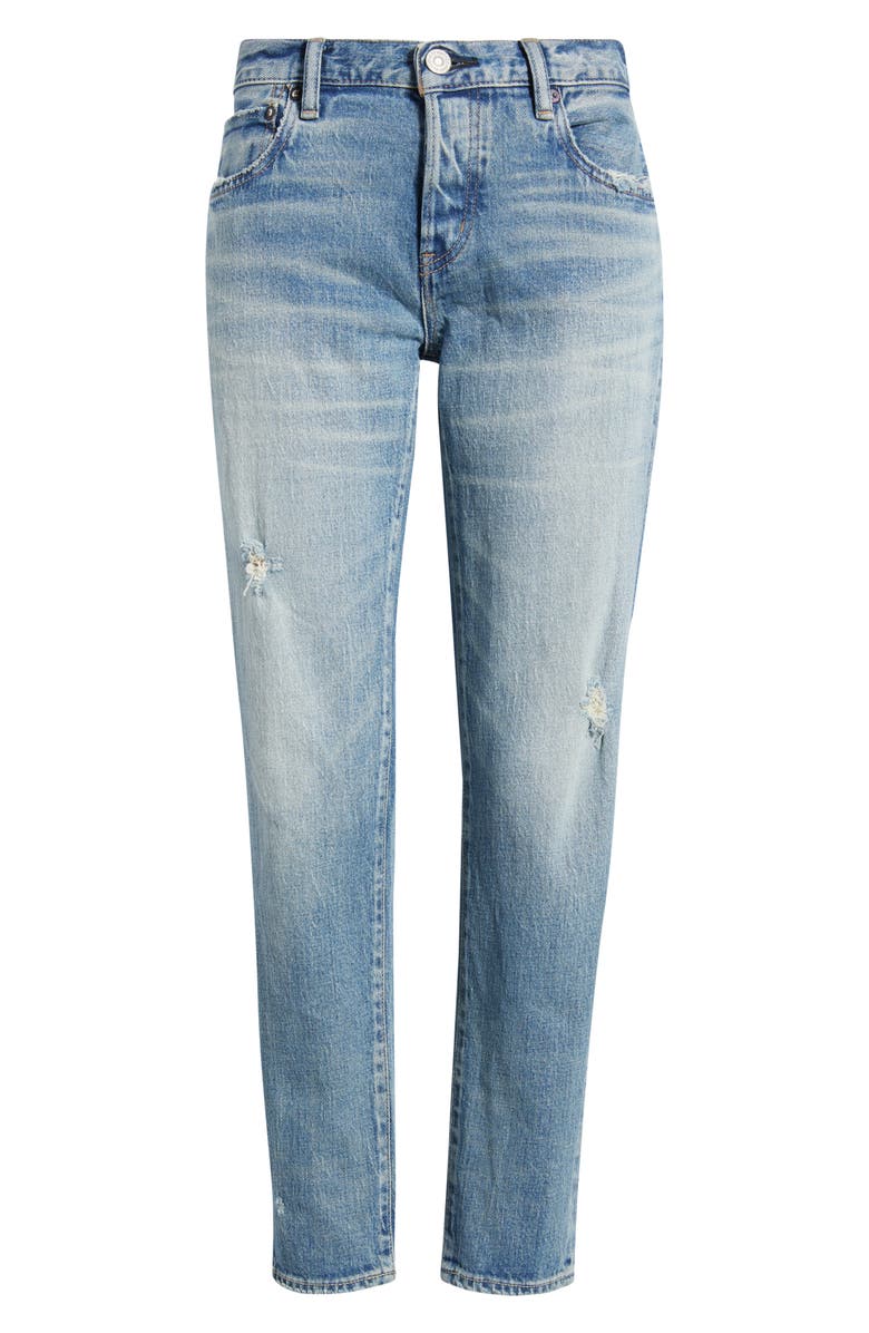 MOUSSY VINTAGE Hackney Low Rise Tapered Jeans, Alternate, color, Light Blue