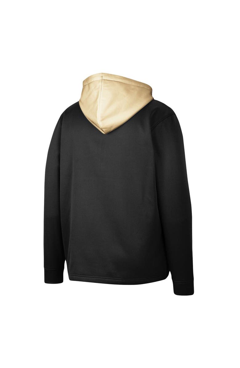 COLOSSEUM Men's Colosseum Black Purdue Boilermakers Luge 3.0 Quarter-Zip Hoodie, Alternate, color, Black