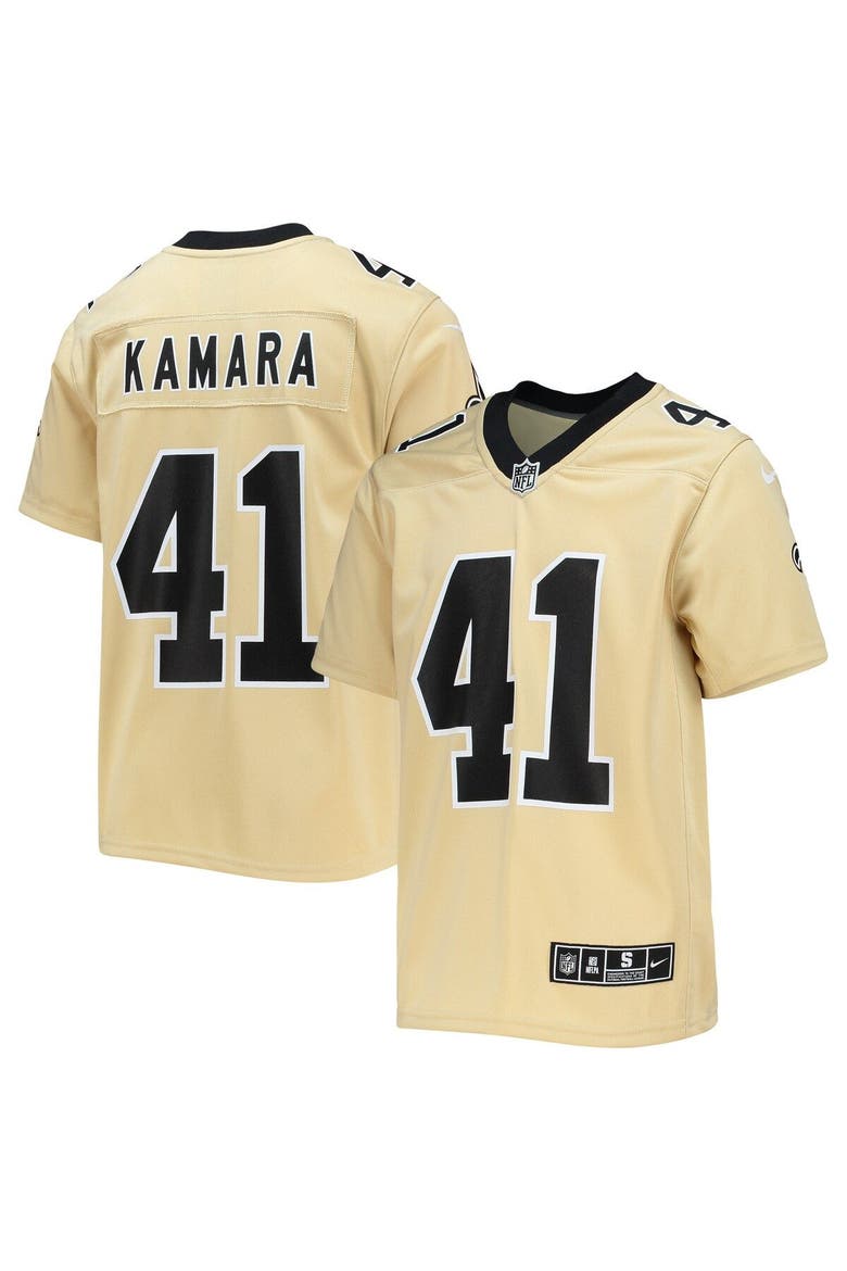 Youth Nike Alvin Kamara Gold New Orleans Saints Inverted Team Game Jersey, Main, color, Gold