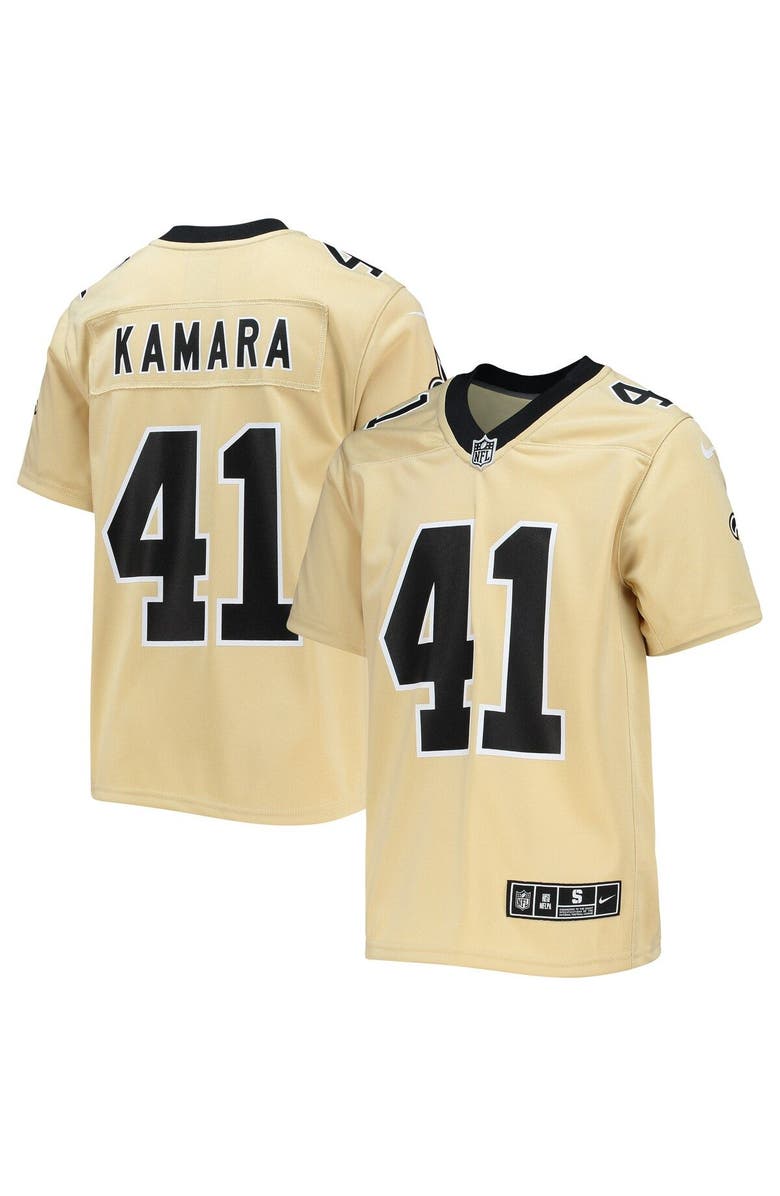 Nike Youth Nike Alvin Kamara Gold New Orleans Saints Inverted Team Game Jersey, Main, color, Gold