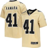 Nike Youth Nike Alvin Kamara Gold New Orleans Saints Inverted Team Game Jersey