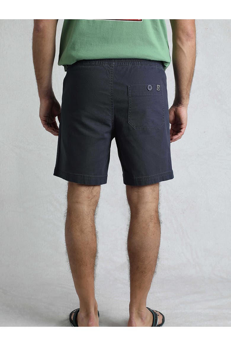 Weston Relaxed Canvas Shorts, Alternate, color, Navy