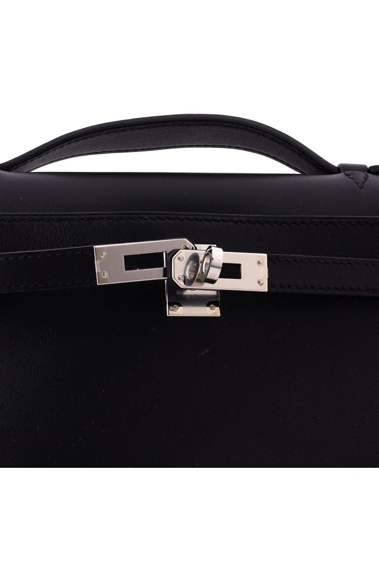 Pre-Owned Hermes Kelly Pochette Swift, Alternate, color, Noir