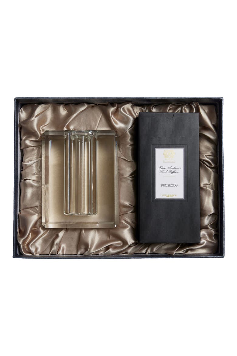 Santorini Crystal Decanter Reed Diffuser Set, Alternate, color, PROSECCO