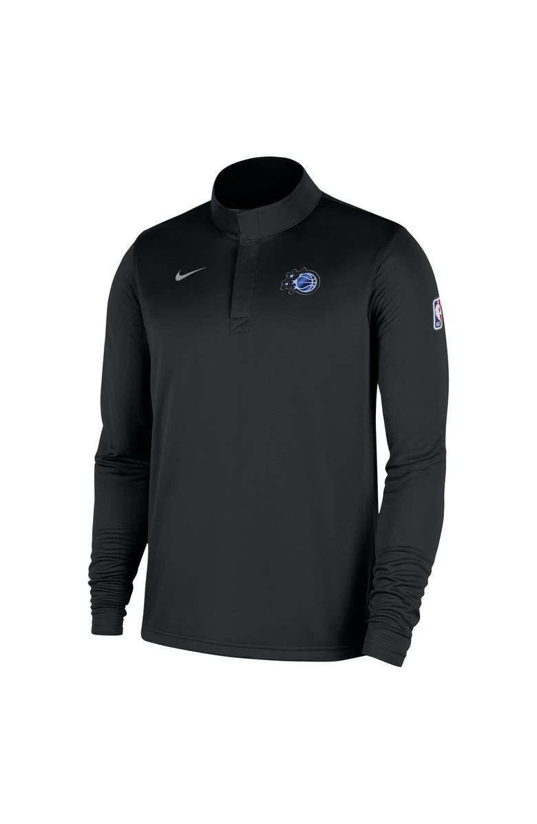 Nike Men's Nike Black Orlando Magic 2025/26 Authentic Coaches Quarter-Zip Dri-Fit Top, Alternate, color, Black