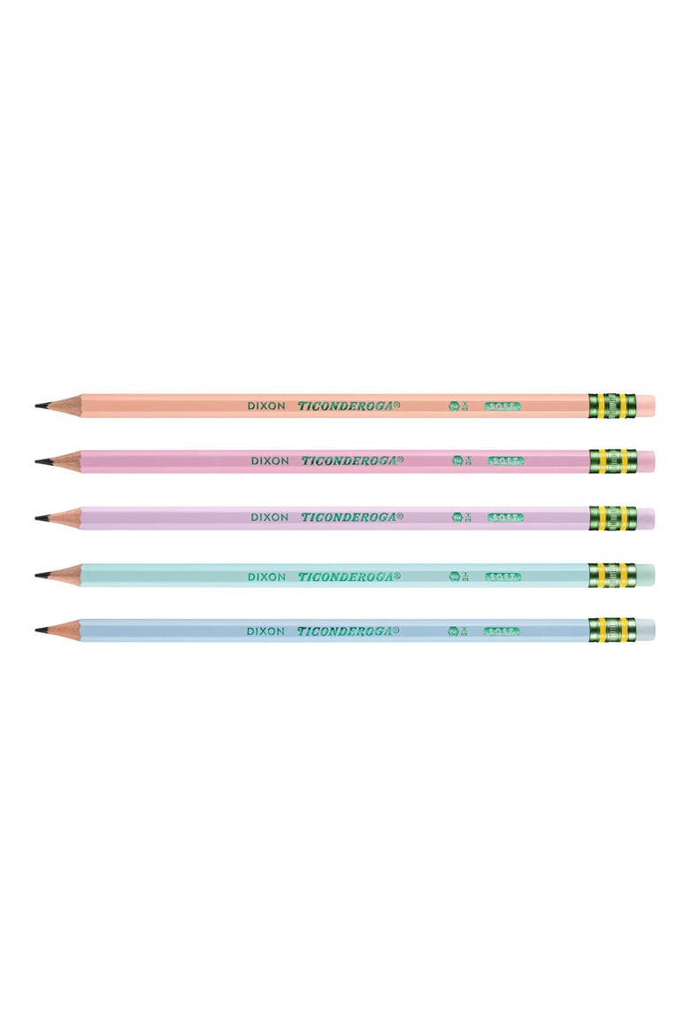 Ticonderoga® Wooden Pastel Pencils Pre-Sharpened - 150 Count, Alternate, color, Multicolored