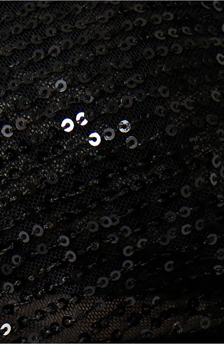 Free People Sequin Ruched Shirt, Alternate, color, 