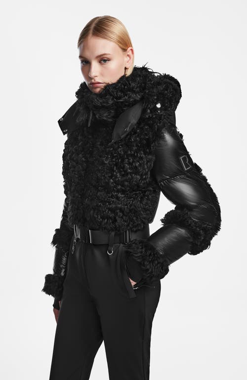 Rudsak Luxe Ski Suit With Shearling In Black