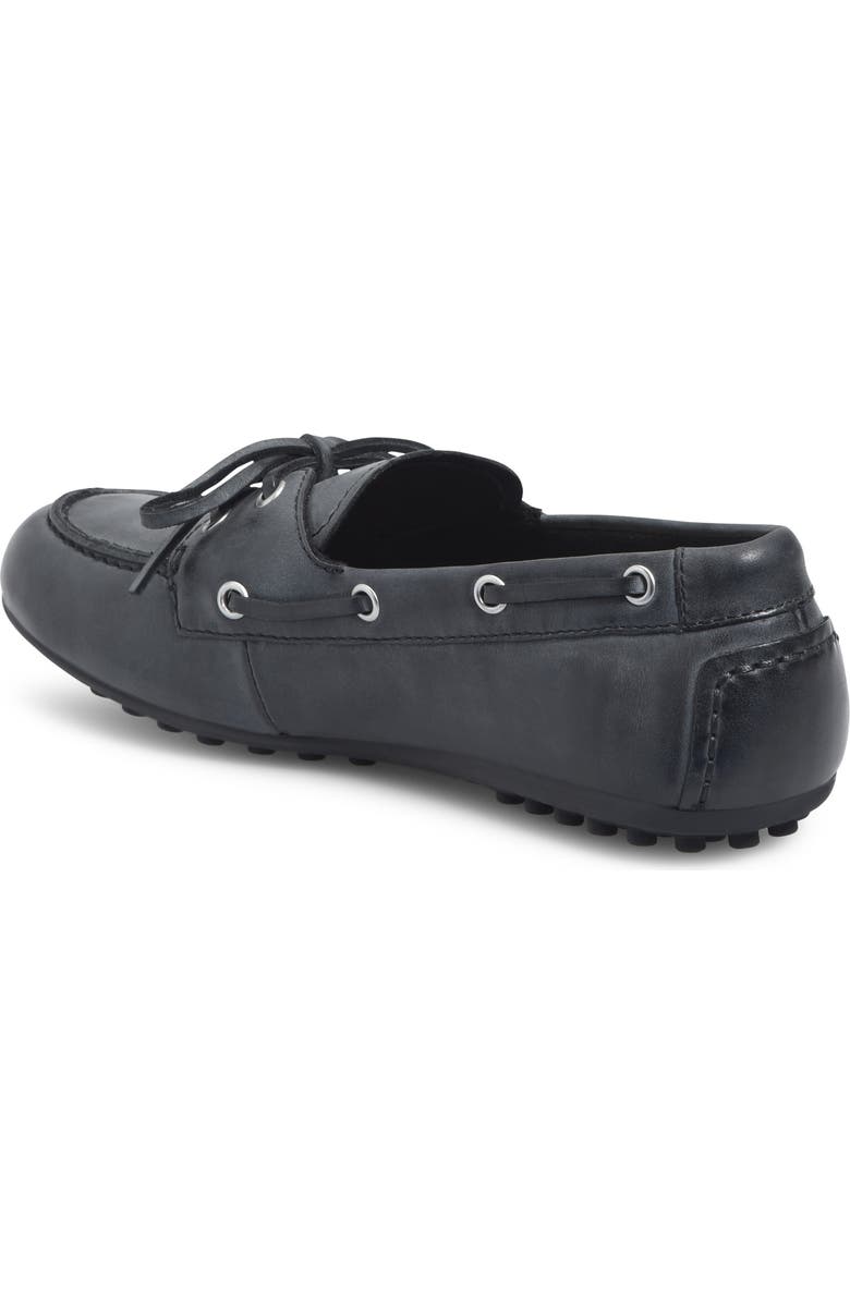Børn Faye Boat Shoe, Alternate, color, Black Leather