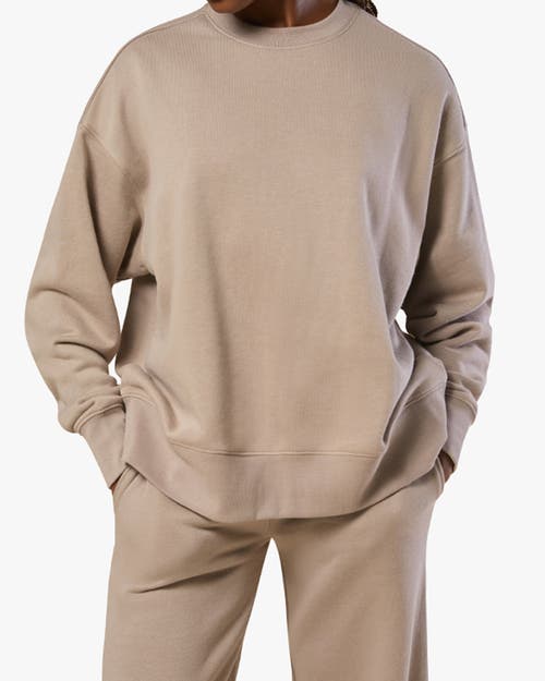 Weworewhat Oversized Crewneck Sweatshirt In Cashmere
