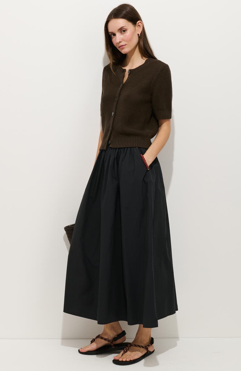 Alex Mill Charlie Poplin Maxi Skirt, Alternate, color, Black