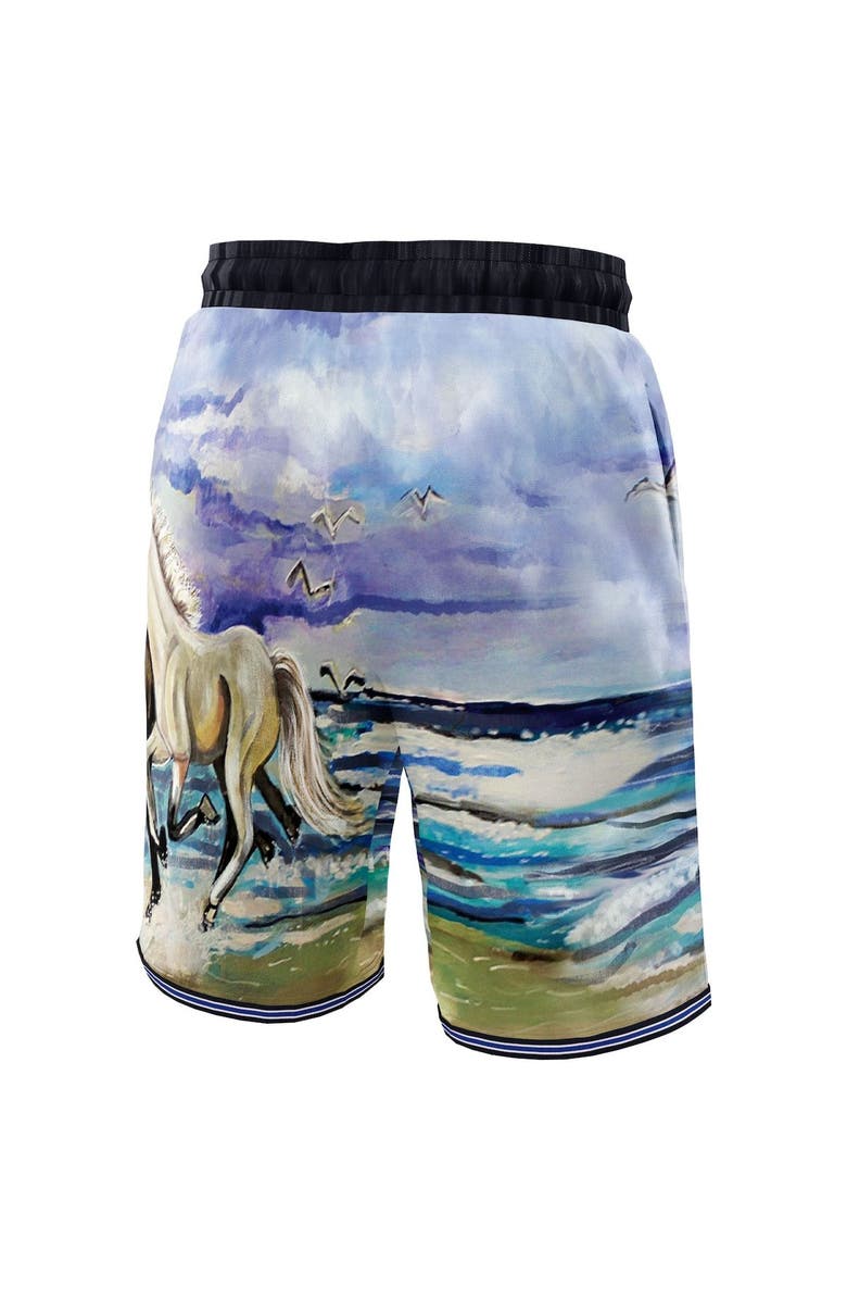 NBA X KIDSUPER Unisex NBA & KidSuper Studios by Fanatics Blue Dallas Mavericks Hometown Shorts, Alternate, color, Blue