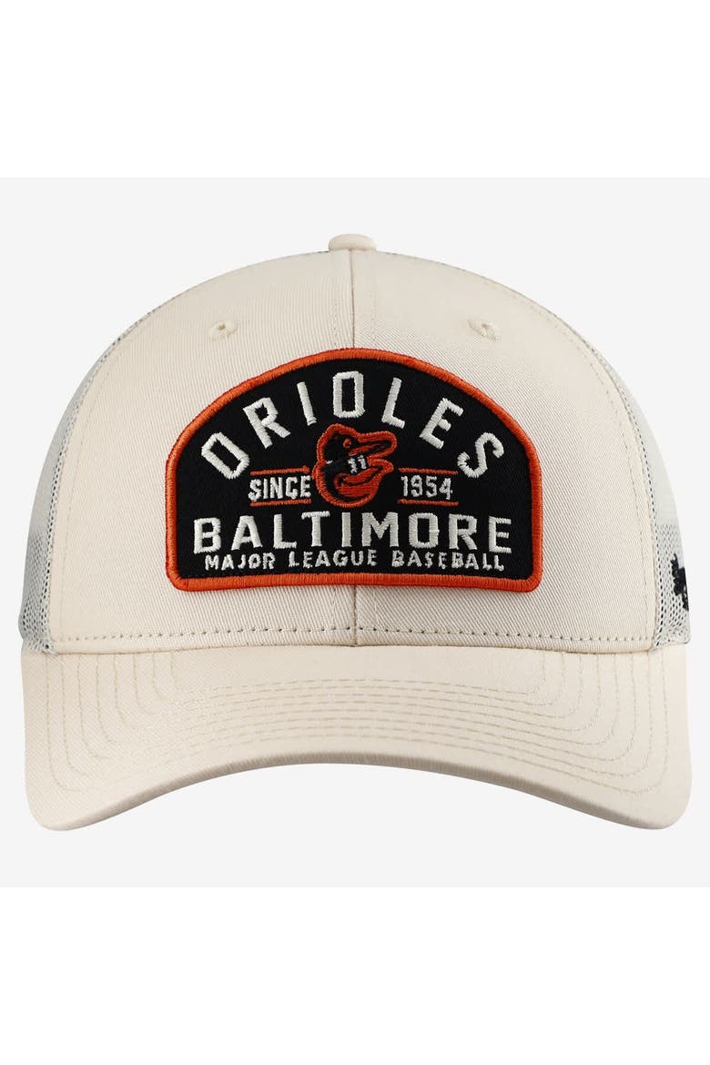 Men's '47  Cream Baltimore Orioles Leland Adjustable Trucker Hat, Alternate, color, Cream