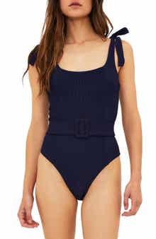 Beach Riot Sydney Belted One-Piece Swimsuit