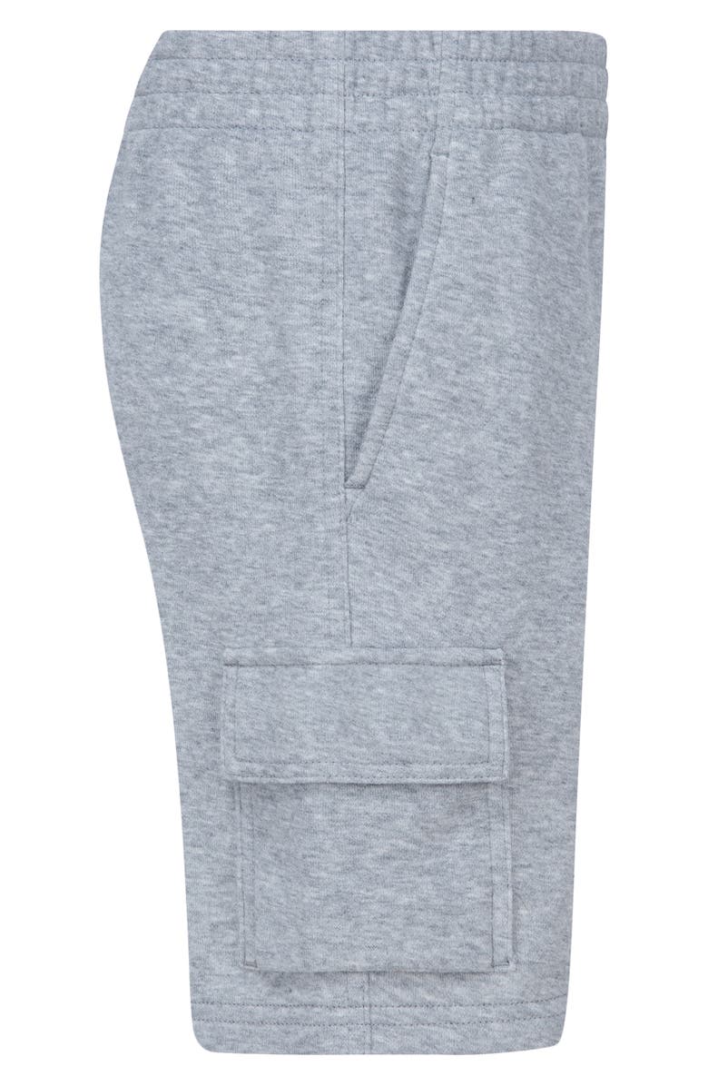 Nike Kids' French Terry Cargo Shorts, Alternate, color, Dark Grey Heather