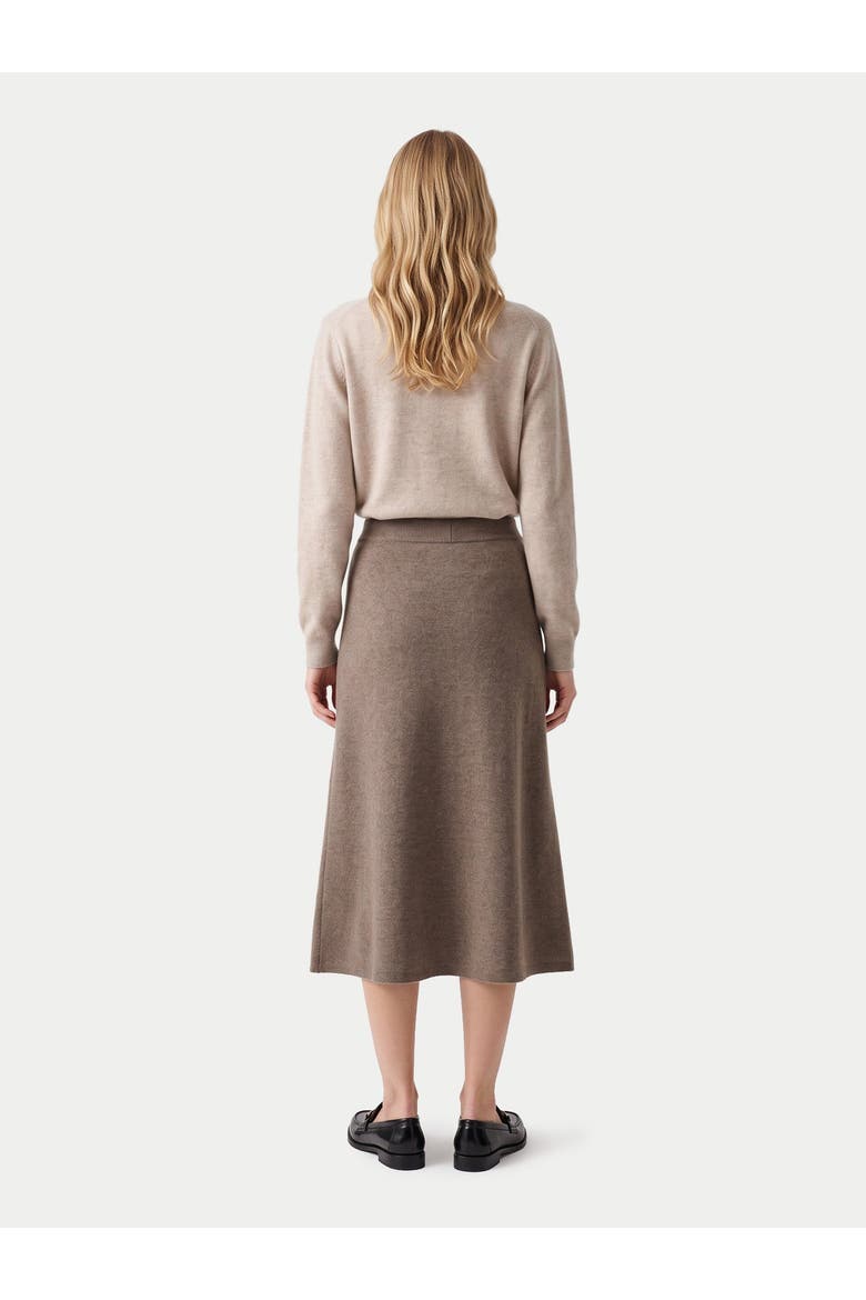 Cashmere Knitted Midi Skirt, Alternate, color, taupe