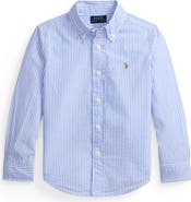 Polo Ralph Lauren Kids' Stripe Cotton Seersucker Button-Down Shirt