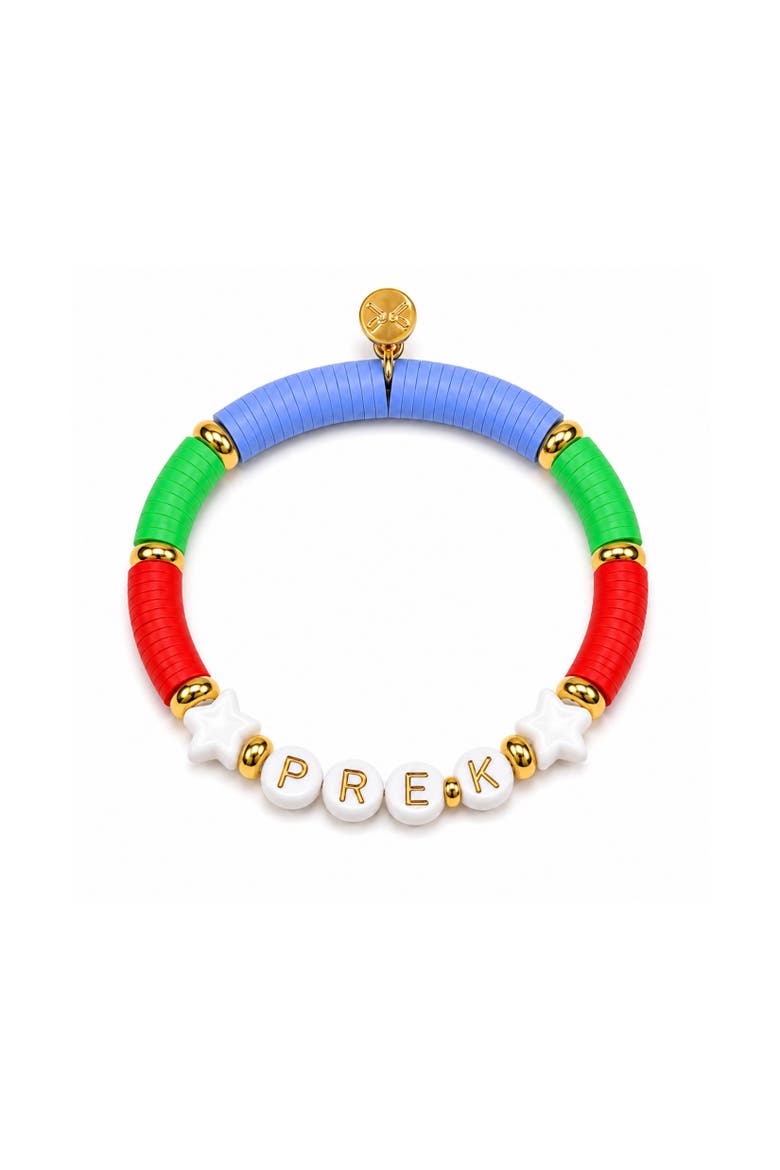 Pre-K Bracelet, Alternate, color, Blue/Green/Red/White