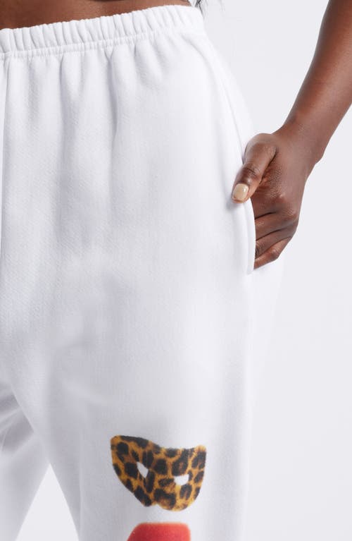 Boys Lie Coded Caitlin Kimmy Graphic Sweatpants In White
