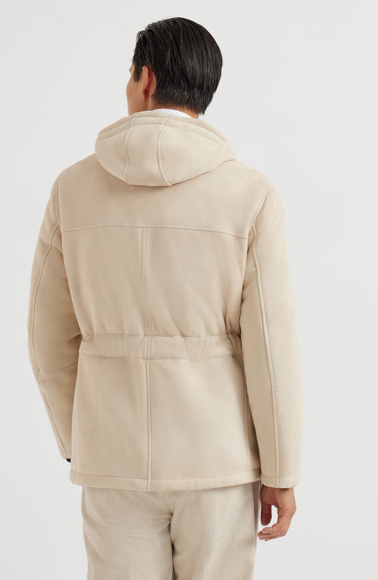 Brunello Cucinelli Shearling parka, Alternate, color, Buff