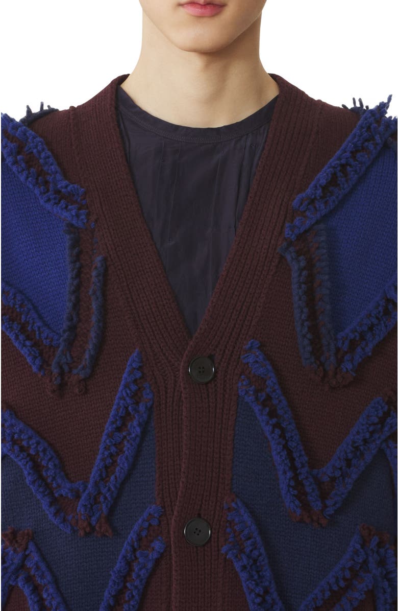 Lanvin Oversized Cardigan In Jacquard, Alternate, color, 