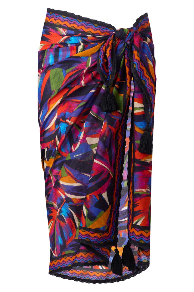 Mariachi Cotton Cover-Up Pareo, Alternate, color, MULTI