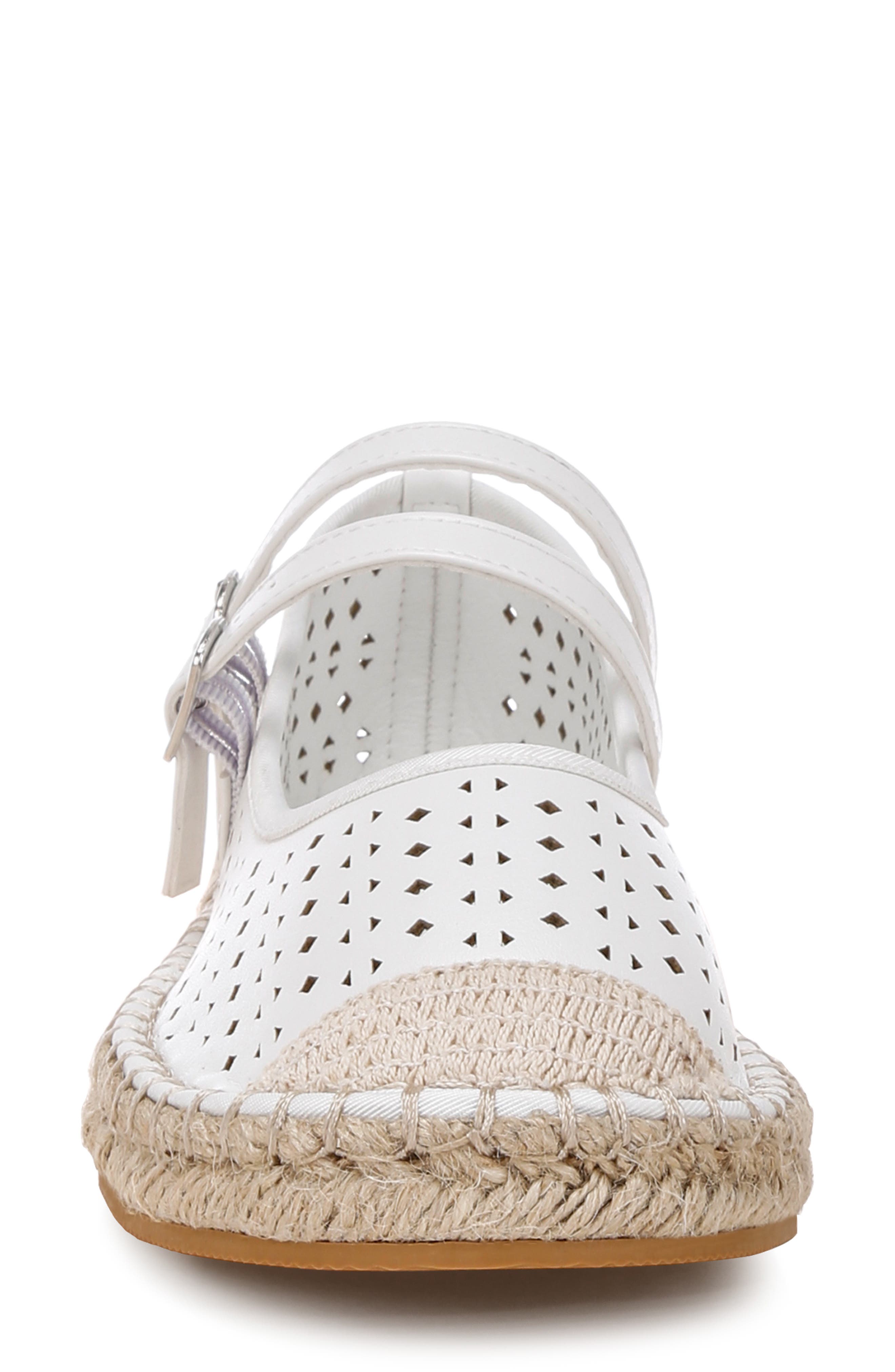 Noori Espadrille Flat, Alternate, color, WHITE