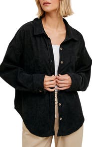 WISHLIST Oversize Corduroy Shacket
