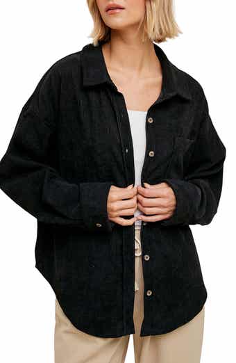 WISHLIST Oversize Corduroy Shacket