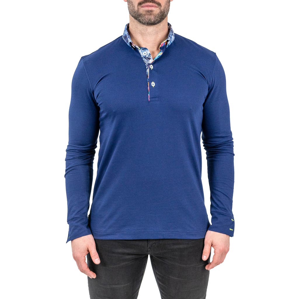 Maceoo Men's Newton Crypt Polo Shirt In Blue
