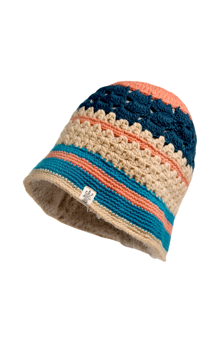 Nirvanna Designs Stripe Sun Hat, Main, color, Blue Combo
