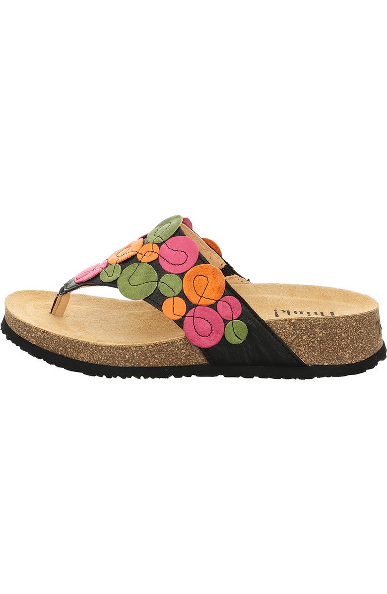 Think! Koak Dot Flip Flop, Alternate, color, Black/ Kombi