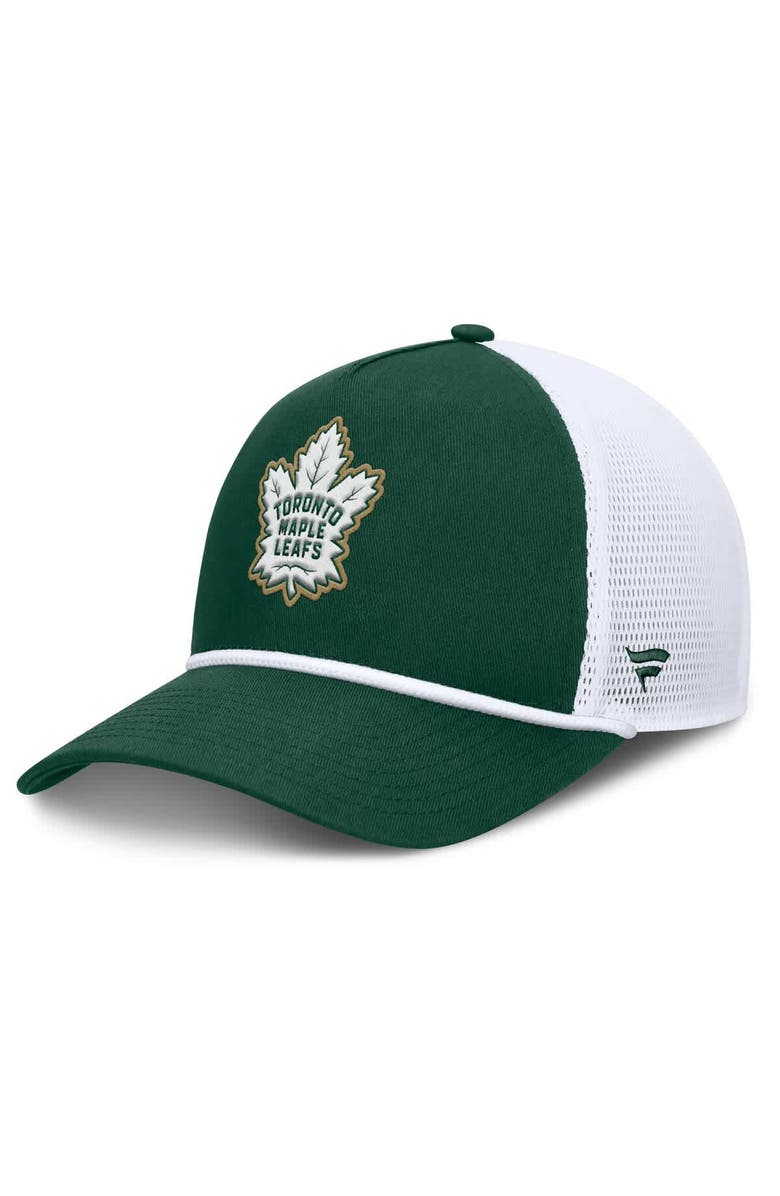 FANATICS Men's Fanatics Green/White Toronto Maple Leafs Bermuda A-Frame Adjustable Hat, Main, color, Green