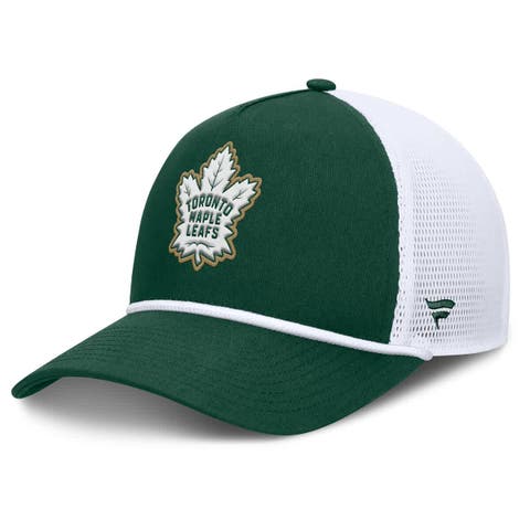 Men's Fanatics Green/White Toronto Maple Leafs Bermuda A-Frame Adjustable Hat