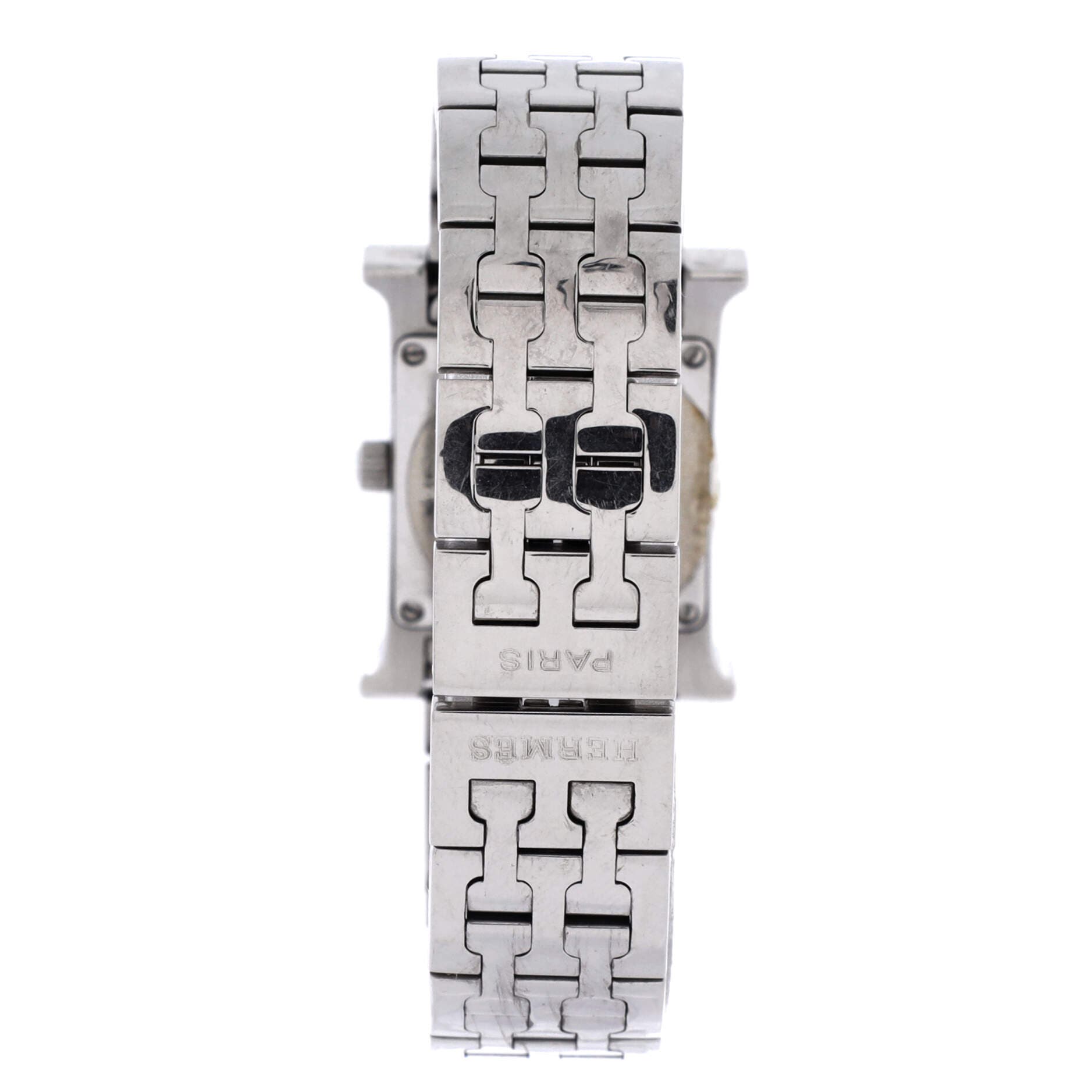 Pre-Owned Hermes Heure H Quartz Watch Stainless Steel 21, Alternate, color, Silver