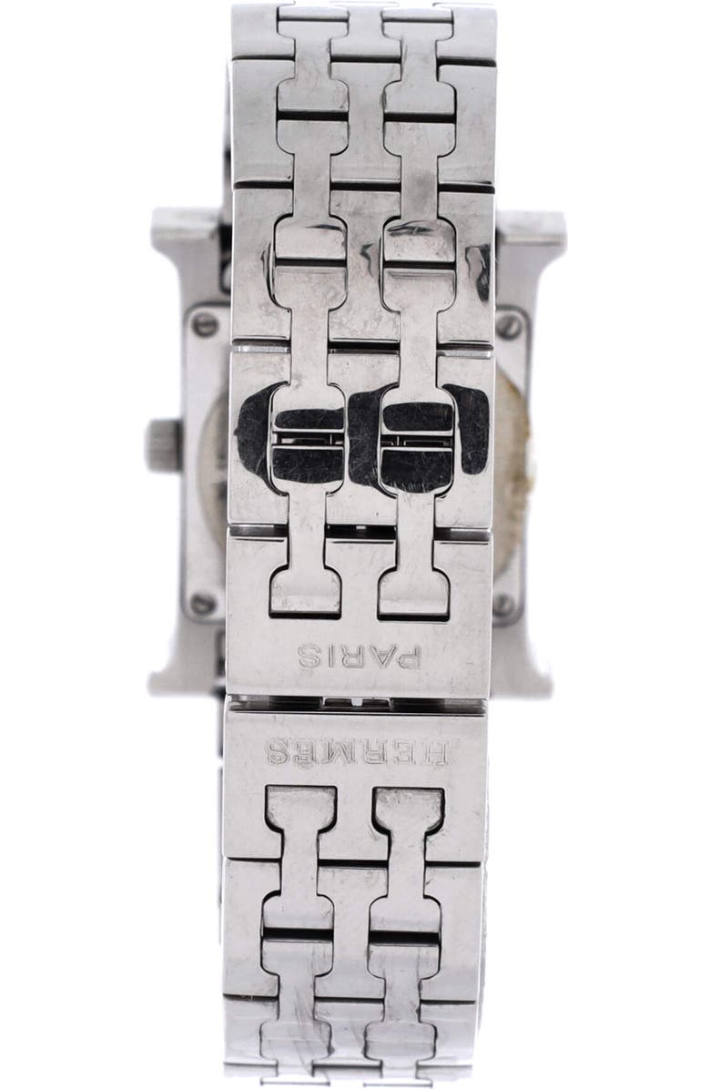 Pre-Owned Hermes Heure H Quartz Watch Stainless Steel 21, Alternate, color, Silver