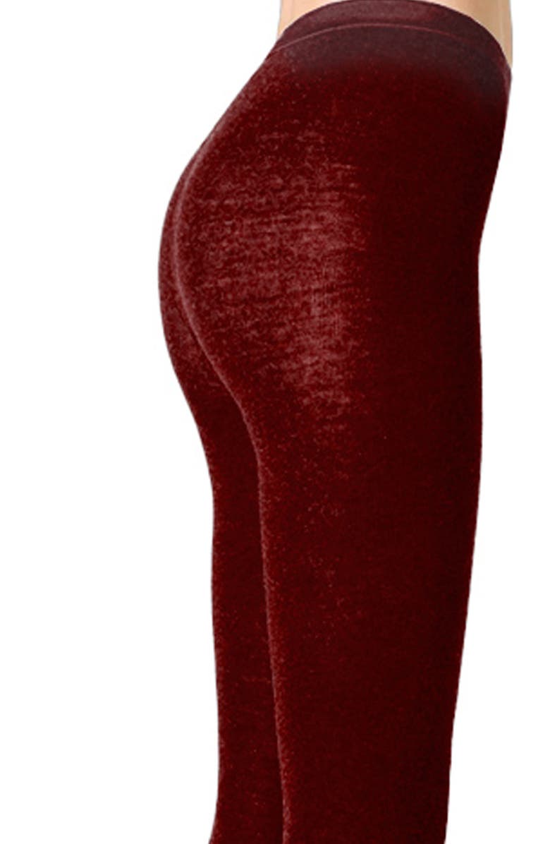 Stems Silky Soft Tights, Alternate, color, Wine Red