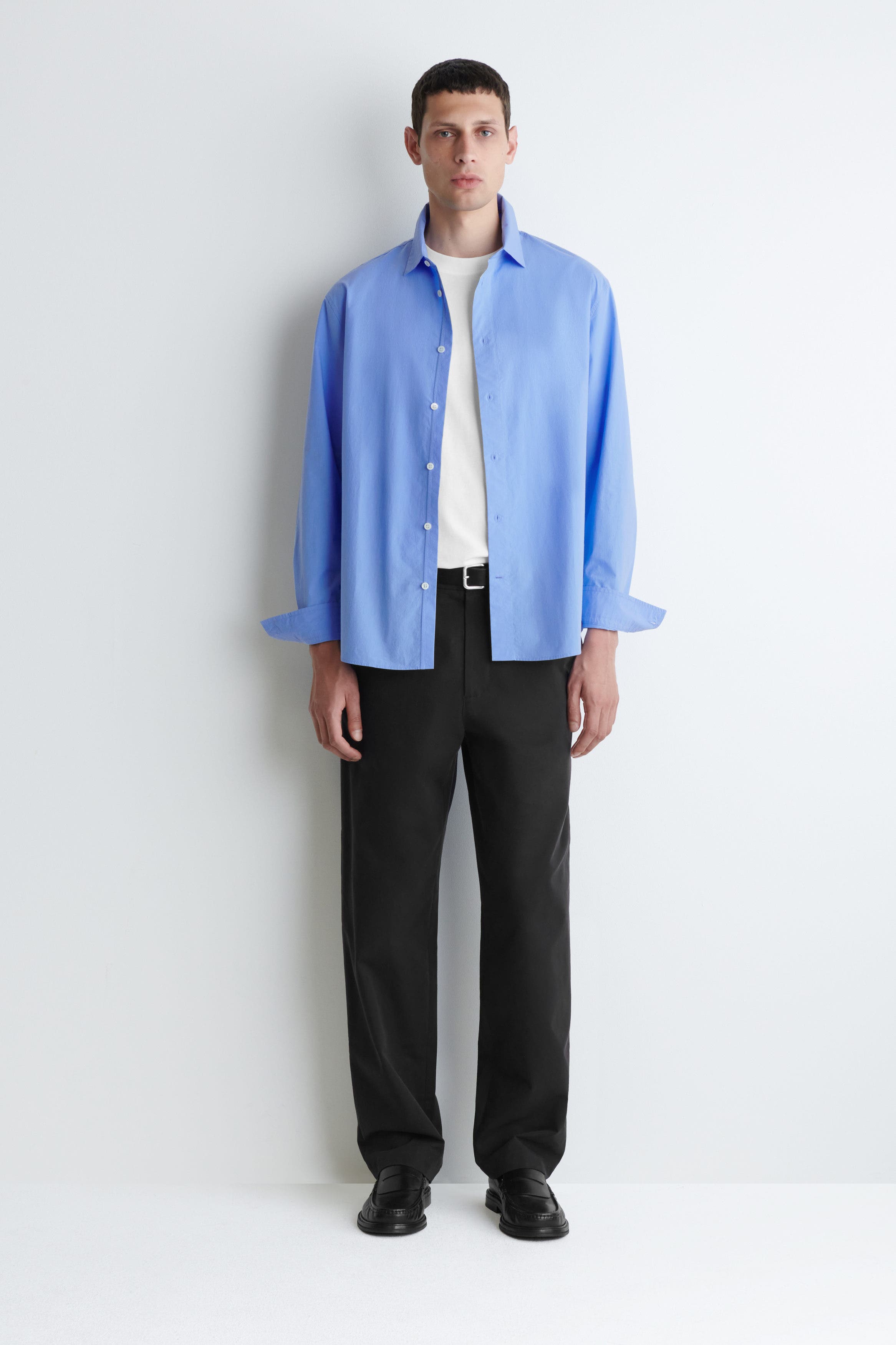 Relaxed Pima Cotton Poplin Shirt - image 4