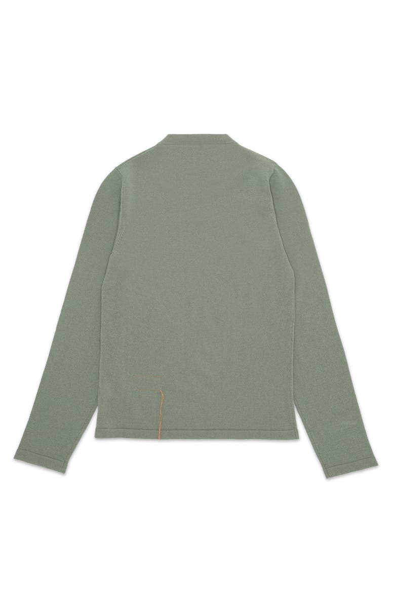 Fortela Lou Cashmere Henley Knit, Alternate, color, Green